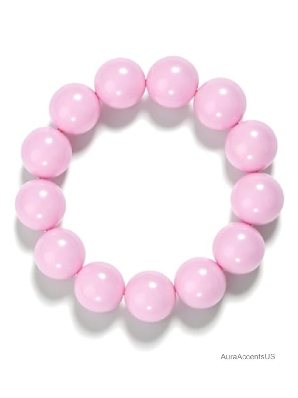 Chunky Acrylic Beaded Stretch Bracelet for Women Minimalist Stackable